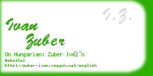 ivan zuber business card